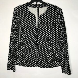 Alex Marie Cardigan Cotton Blend Black & White